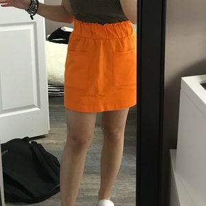 ASOS Noisey May Petite Orange Skirt